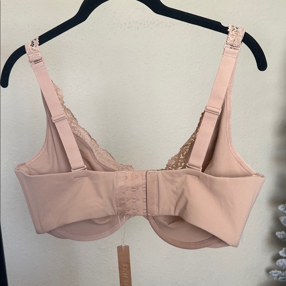 SKIMS Fits Everybody Lace NWT Unlined Full Coverage Bra - color Clay 40DDD - Picture 5 of 8